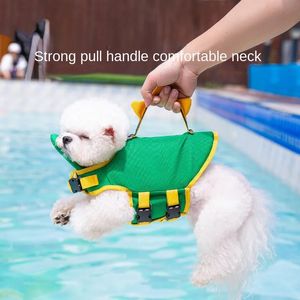 Honden reddingsvest Hond Life Vest voor middelgrote en grote honden Swimwear Pet Reddy Jacket Drijfpak voor zwemmen Pet Apparel 240411