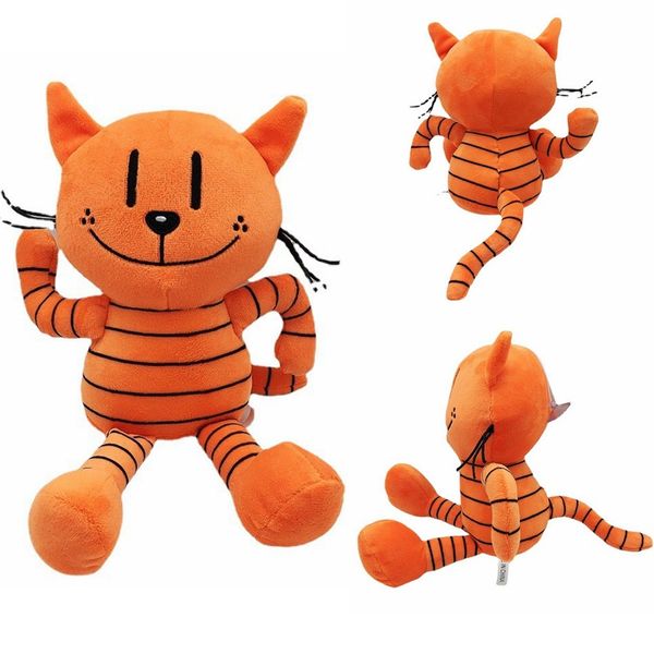 Peluche chien homme personnage de dessin animé, poupée en peluche chat Kawaii, jouet cadeau pour enfants filles, faveur de noël