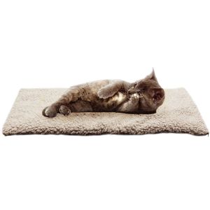 Tapis de chien pavé auto-chauffage tapis thermique nat lavable lit chaud tapis de chien chaud pour le sommeil de chat Conserver le tapis de compagnie thermique doux