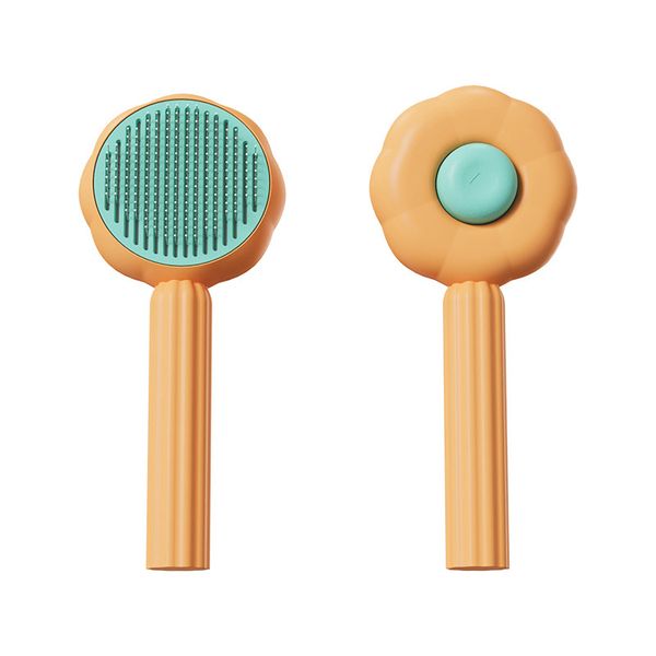 Mattes de chien Tangled Hair Slilick Brush Cat Brush Nettoyer Pet Masage Brush Brush Cats enlever les cheveux pour animaux de compagnie Repoignez les animaux de cheveux Repoisement à cheveux Coup de cheveux CHIP PUPPY GOODING W0256