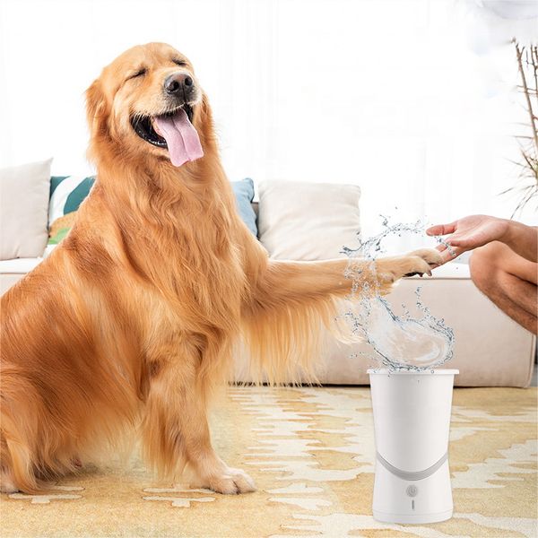 Tasse de nettoyage des pattes de chien, Machine électrique à laver les pattes de chien, nettoyeur automatique, dispositif de lavage des pieds des animaux de compagnie, chargeur USB