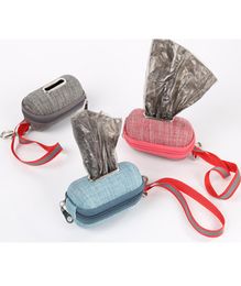 Support de sac à excréments pour chien, fixation de laisse, s'adapte à n'importe quel distributeur de sacs à excréments de laisse pour chien, gris bleu Rose2868756