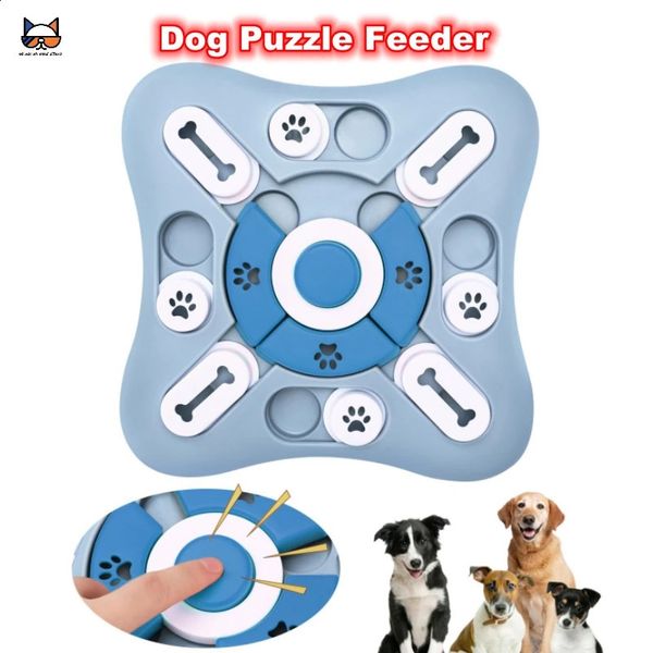 Dog Puzzle Toys Pet Recherchez la nourriture lent distributeur non galet non golfe augmenter le chiot IQ Game d'entraînement interactif 240328