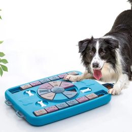 Chien de puzzle de chien toys lent mangeur interactif augmenter le chiot IQ distributeur alimentaire mange lentement le jeu de nons galets pour chiens de compagnie