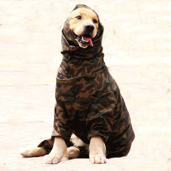 Chien Imperméable Pour Grand Chien Husky Samoyède Grands Chiens 6 Tailles Imperméable Homme Femme Manteau De Pluie Veste Vêtements Costumes Salopette Y200324