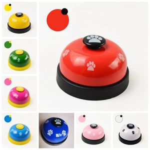 Hond Ring Bell Obedience Paw Pet Dogs Training Pets Intelligence Toys Black Red Drop Ship ZWL195