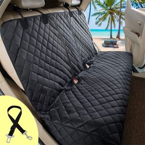 Dog Seat Cover Waterproof Pet Car Cushion Rear Back Mat Travel Cat Dogs Protector With Middle Armrest 220510