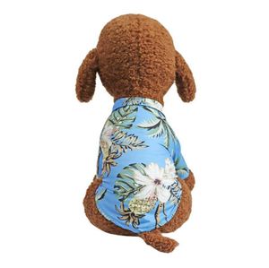 Chien chemises vêtements été plage vêtements gilet vêtements pour animaux de compagnie Floral T-Shirt hawaïen pour petit grand chat chien Chihuahua