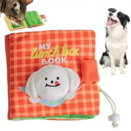 Chien lisse de linchette livre pour animaux de compagnie pour chiens alimentant des tapis de chiot reniflement coussins chats interactifs puzzle toys 231227