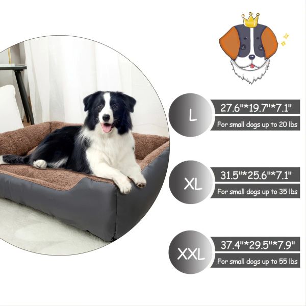 Camas de mascotas de sofá para perros Suministros de accesorios de cachorros Maneta Cama mala