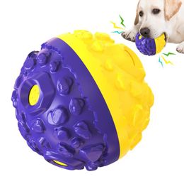 Honden piepende speelgoed voor agressieve kauwballen interactief speelgoed duurzame stok voor middelgrote grote honden puppy met niet -giftige rubbe