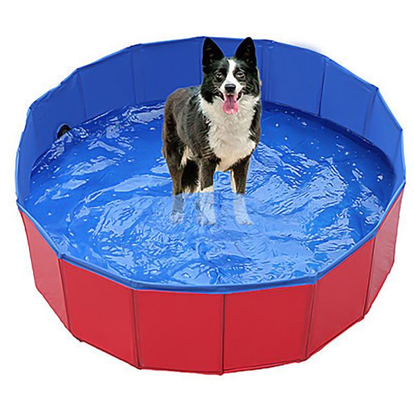 Chien piscine pliable baignoire pour animaux de compagnie piscines de bain chiens chats enfants Portable extérieur pliable baignoire WY1355