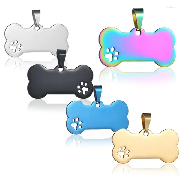 Dog Tag 10pcs / Set Pet Id personnalisé gravé Cat personnalisé en gros