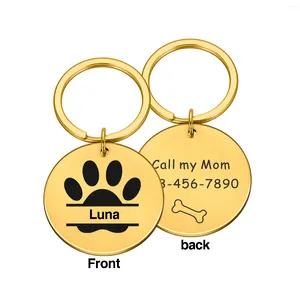 Dog Tag Blingpaw Gratule gravé pour animaux de compagnie personnalisés Cat Puppy Collar accessoires Custom Dogs Anti-Perfos