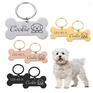 Dog Tag Gegraveerde Kat ID Naam Aangepaste Gratis Gravure Gepersonaliseerde Charme Hanger Ketting Voor Huisdier Kraag Puppy Accessoire