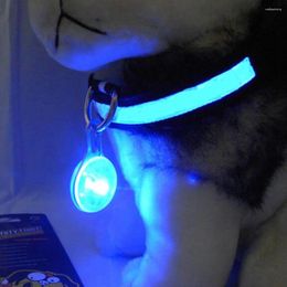 Etiqueta de perro Pet gato colgante luminoso accesorios accesorios para el cachorro Noche de seguridad evitar perderse por