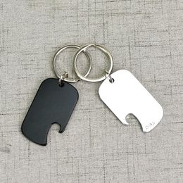 Dog Tag Opener Aluminium Legering Militaire Pet Dog ID Card Tags met Opener Draagbare Kleine Bierflesopener DH9865