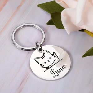 Étiquette de chien personnalisée, étiquettes d'identification de chat, miroir Anti-perte, plaques nominatives pour animaux de compagnie, gravure gratuite, plaque d'adresse de chaton, accessoires pendentif pour animaux de compagnie