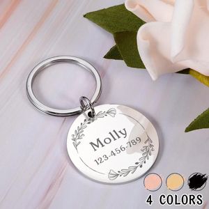 Dog Tag Personalized Pet Cat ID Collar Accessories Custom Engraved Necklace Chain Charm Supplies For Name Products