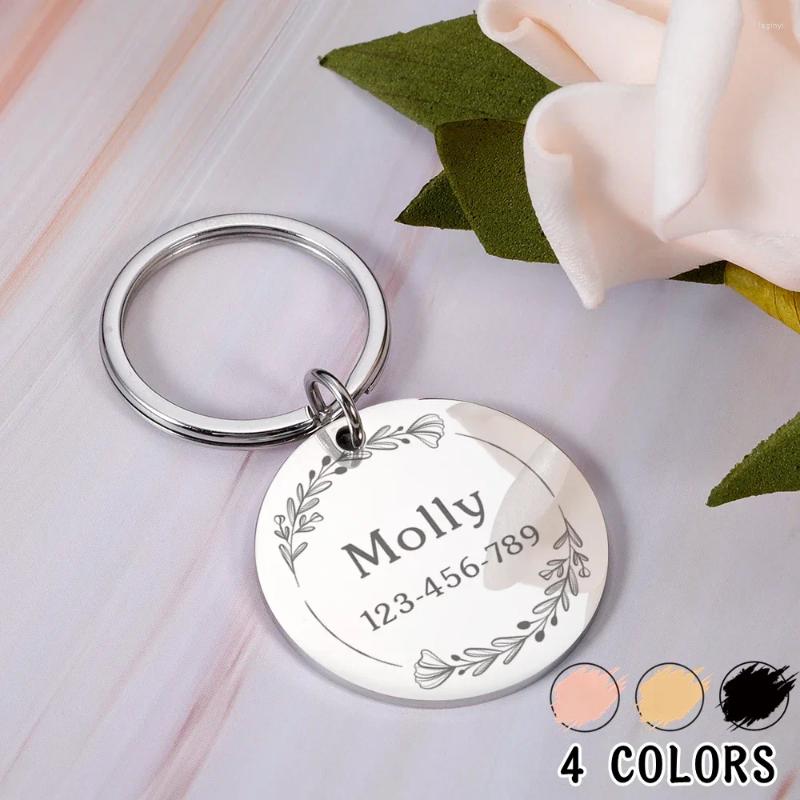 Etiqueta de perro personalizada, accesorios para Collar de identificación de Gato, Collar grabado personalizado, cadena, suministros de dijes para productos con nombre