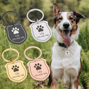 Dog Tag Tags Tags Puppy Cat Collier accessoires Plaque name