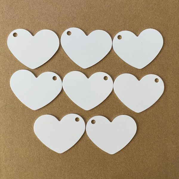 Etiqueta de perro única mascota gato corazón DIY sublimación en blanco placas de Metal accesorios colgantes llavero de regalo de Navidad