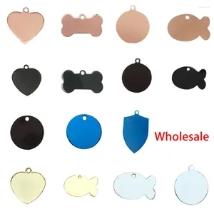 Dog Tag Wholesale 12pcs / lot collier animal de compagnie Nom du pic