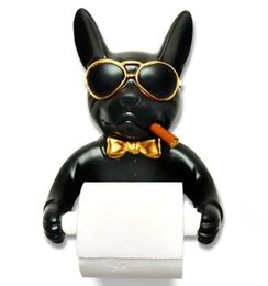 Papteur de papier toilette pour chien Hygiène Resin Tray Punch Boîte de tissus à main