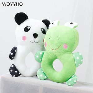 Jouets pour chiens dessin animé Panda grenouille lapin doux en peluche jouet à mâcher pour petit chien Teddy Chihuahua chiot chat jouets interactifs