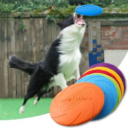 Toys pour chiens mâche 151822cm pour animaux de compagnie Disque jouet silicone d'entraînement en plein air interactif Antichew Supplies Juguete Perro 230817