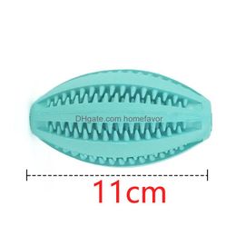 Toys pour chiens mâche 5 cm / 7cm / 11 cm de pastèque pour animaux de compagnie jouet interactif rebondissant le nettoyage de dents de fuite de caoutchouc naturel 220423 Dro Homefavor DHG2K