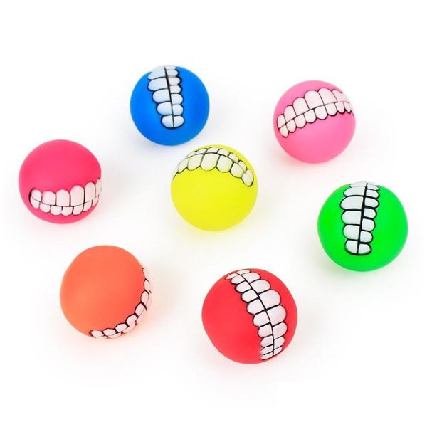 Jouets Pour Chiens À Mâcher 6 Sortes D'animaux De Compagnie Différentes Couleurs 7,5 Cm Émail Vocal Dents Balle Formation Jouet Fournitures T3I5215 Drop Delivery Home Gard Dhbqo