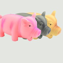 Chien Jouets À Mâcher Marque Mignon Porc Grognement Squeak Latex Pet À Mâcher Pour Squeaker Formation Produits Drop Delivery Maison Jardin Fournitures