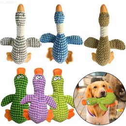 Jouets pour chiens à mâcher, jouets en peluche mignons pour animaux de compagnie, jouet couineur de canard pour chiot, son d'oie sauvage, jouet à mâcher pour petits, moyens et grands chiens, nettoyage des dents