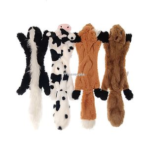 Hondenspeelgoed kauwt schattig pluche speelgoed piepen Pet Wolf Rabbit Animal Toy Dog Chew Puraky Whistling betrokken Squirrel 230818