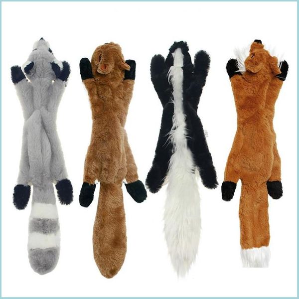 Jouets pour chiens à mâcher jouets en peluche mignons Squeak animal de compagnie loup lapin animal chien à mâcher grinçant sifflement Invoed écureuil Drop Livraison 2022 Home Gard Dhhyb