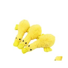 Hondenspeelgoed Chews Design Yellow Duck Toy Squeaky Soft Plush Pet Supplies Sound Dogs Accessories Puppy Drop Delivery Home Garden DHHWD