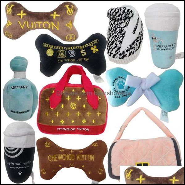 Toys chiens mâtes conceptions chien toys punway pup collection pun usine steaky p dog chiens osses tasse de sac à main 10 couleurs bathshowe dhsmi