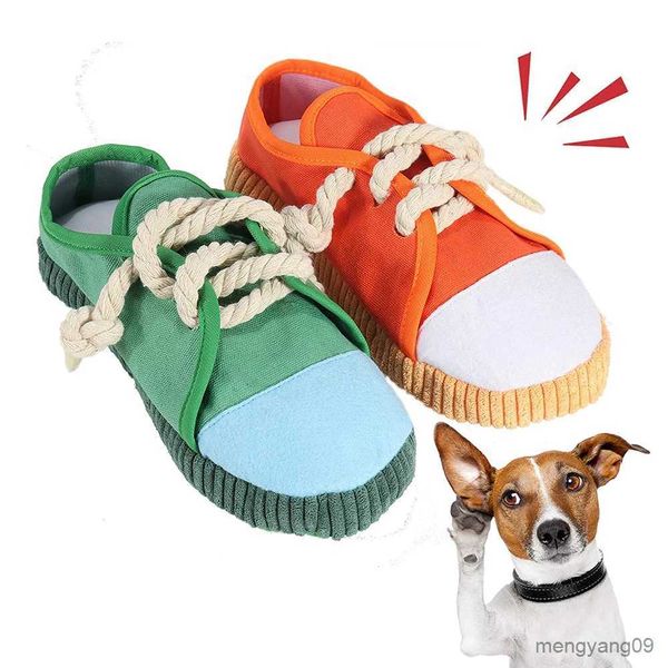 Juguetes para perros Masticables Juguetes para masticar para perros Zapatos creativos Forma Juguete chirriante Juguete para perros duradero y seguro Zapatos divertidos Juguete con sonido para mascotas pequeñas y medianas