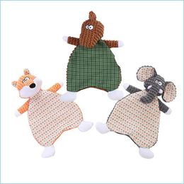 Jouets pour chiens à mâcher chien en peluche jouet à mâcher éléphant hippopotame en forme de jouets grinçants pour chiens interactif en peluche livraison maison jardin animal de compagnie Sup Dh5Op