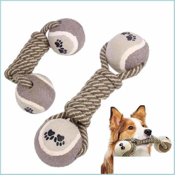 Juguetes para perros Masticables Juguetes para perros Masticar para mascotas para mancuernas Hueso Cuerda Tenis Pata Pelota Cachorro Dientes Limpieza Herramienta de entrenamiento Drop Entrega 2021 Inicio G Dhxro