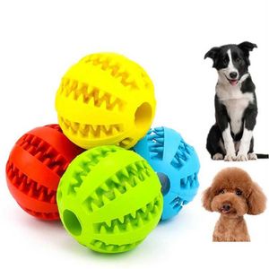 Jouets pour chiens à mâcher chien traiter jouet balle drôle interactif élasticité animal de compagnie à mâcher chiens dents propres balles de nourriture en caoutchouc extra-résistant 7 cm 5 cm Dh6Pu