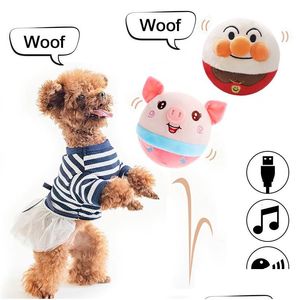 Toyadores para perros Chews Electronic Pet Toy Ball Bouncing Balls Talking Interactive P Doll Gift for Pets USB Recargable 230818 Drop D DHR3L