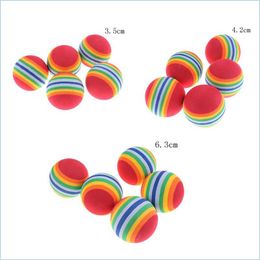 Jouets pour chiens à mâcher Eva arc-en-ciel chat chien balle animaux activités balles drôles enfant mousse éponge élastique jouets pour animaux de compagnie livraison directe maison jardin Supp Dhiot