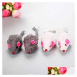 Brinquedos para cães mastiga falso rato gato animal de estimação ratos de cauda de cabelos longos com som chocalho macio sólido interativo brinquedo estridente para gatos drop deli dhree