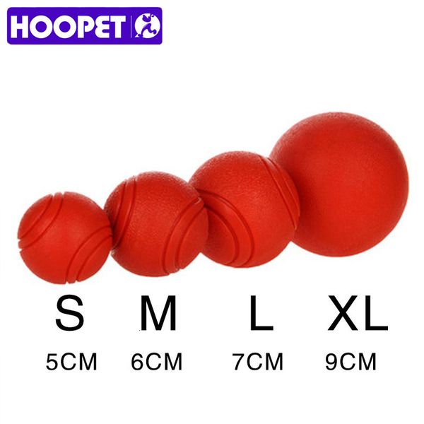 Juguetes para perros Mastica HOOPET Juguete Pelota de goma Resistente a mordeduras para perros Cachorro Teddy Pitbull Color rojo Sólido S XL Suministros para mascotas 230915