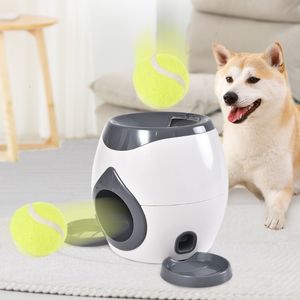 Jouets pour chiens à mâcher interactif balle pour animaux de compagnie er jouet tennis fuite nourriture récompense machine lanceur gamelle pour ingestion lente pour chats chaton chiot accessoires 230307