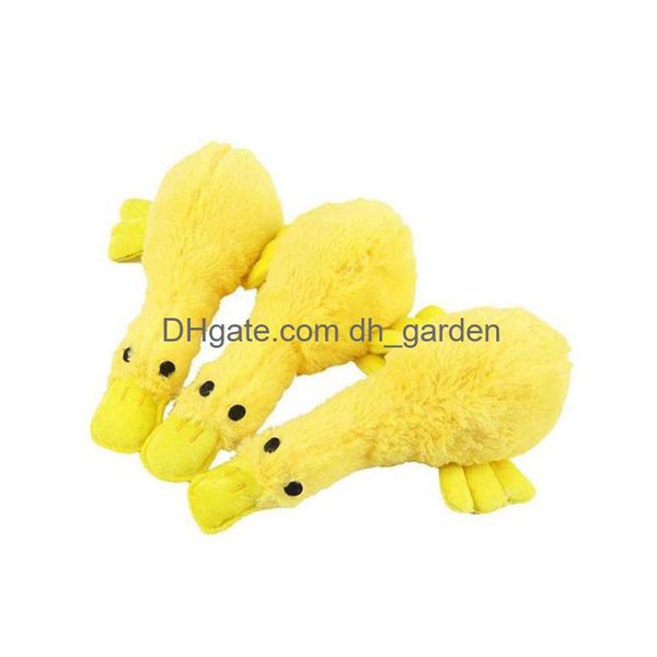 Jouets pour chiens à mâcher nouveau design jouet de canard jaune grinçant doux en peluche fournitures pour animaux de compagnie son accessoires pour chiens chiot livraison directe maison G Dhgarden Dhgiq