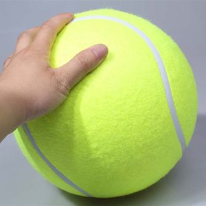 Hondenspeelgoed Chews Pet Bite Toy 24cm Gigantische tennisbal voor honden kauwen opblaasbare handtekening mega jumbo -benodigdheden d25 230307