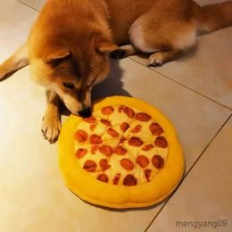 Hondenspeelgoed Kauwt Hond Knuffels Pizza Fruit voor Kauwt Hond Lawaaierige Pieper Speelgoed Knuffels Katoen Materiaal en Gekreukeld Papier PT3